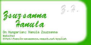 zsuzsanna hanula business card